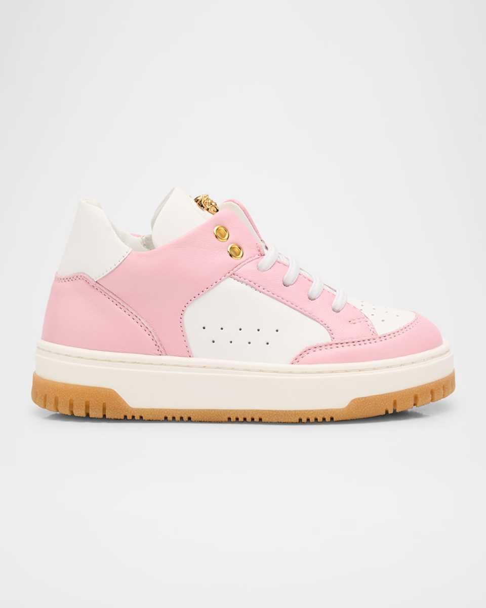 Girl's Soft Leather Low-Top Sneakers, Baby/Toddlers